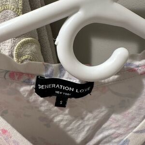 Generation Love Cream and Pink Floral Blouse